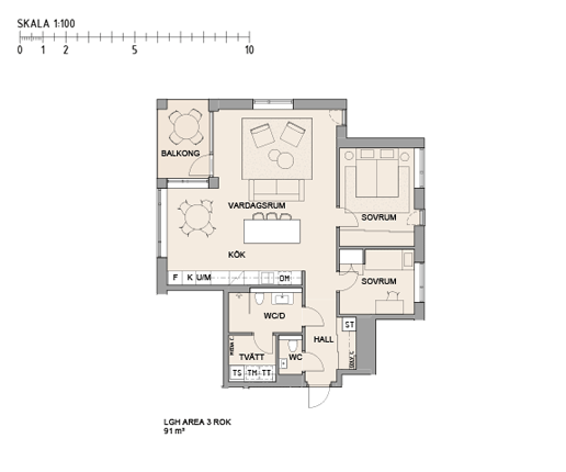 Planritning Lägenhet 31