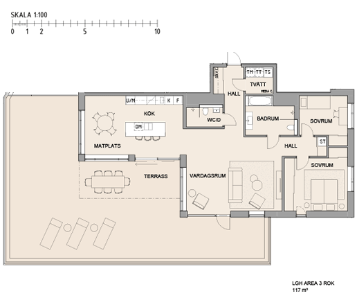 Planritning Lägenhet 33