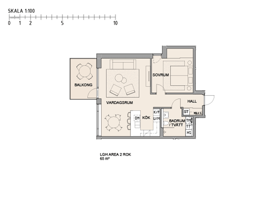 Planritning Lägenhet 42