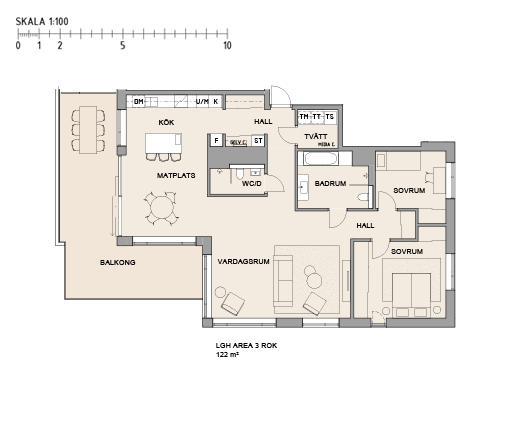 Planritning Lägenhet 82